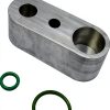 Vroelos Silver Aluminum Rear AC Block Off Kit-7