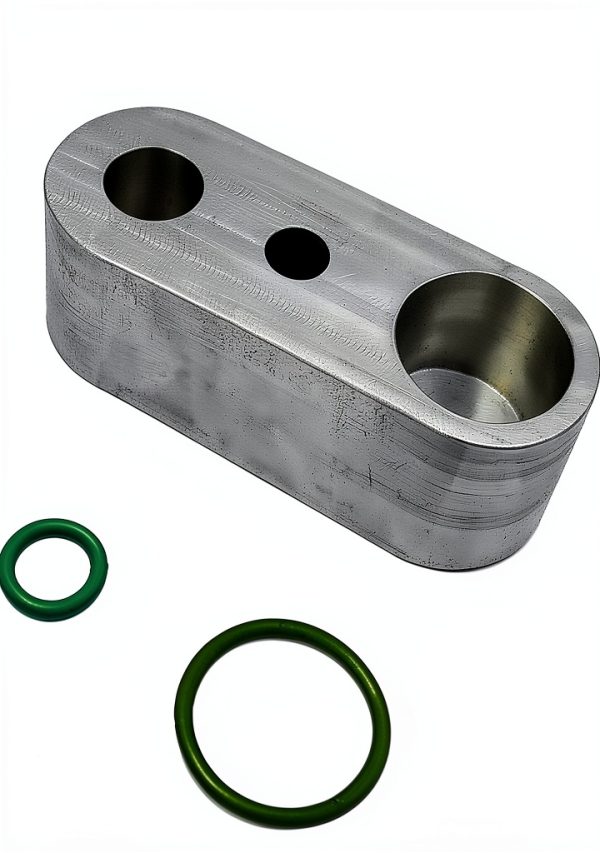 Vroelos Silver Aluminum Rear AC Block Off Kit-7
