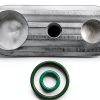Vroelos Silver Aluminum Rear AC Block Off Kit-0