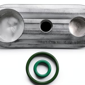 Vroelos Silver Aluminum Rear AC Block Off Kit-0