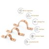Copper Tube Strap HeSun HVAC 1 Inch Copper-2