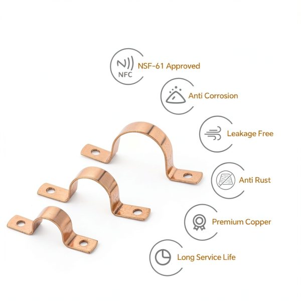 Copper Tube Strap HeSun HVAC 1 Inch Copper-2