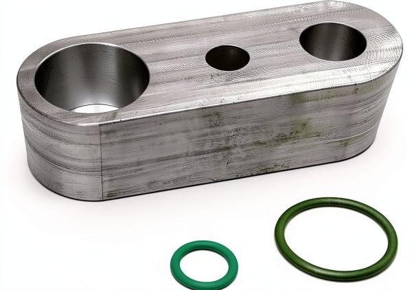 Vroelos Silver Aluminum Rear AC Block Off Kit-2