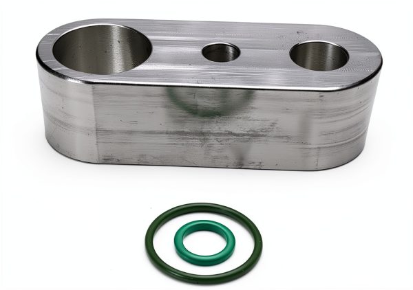 Vroelos Silver Aluminum Rear AC Block Off Kit-8