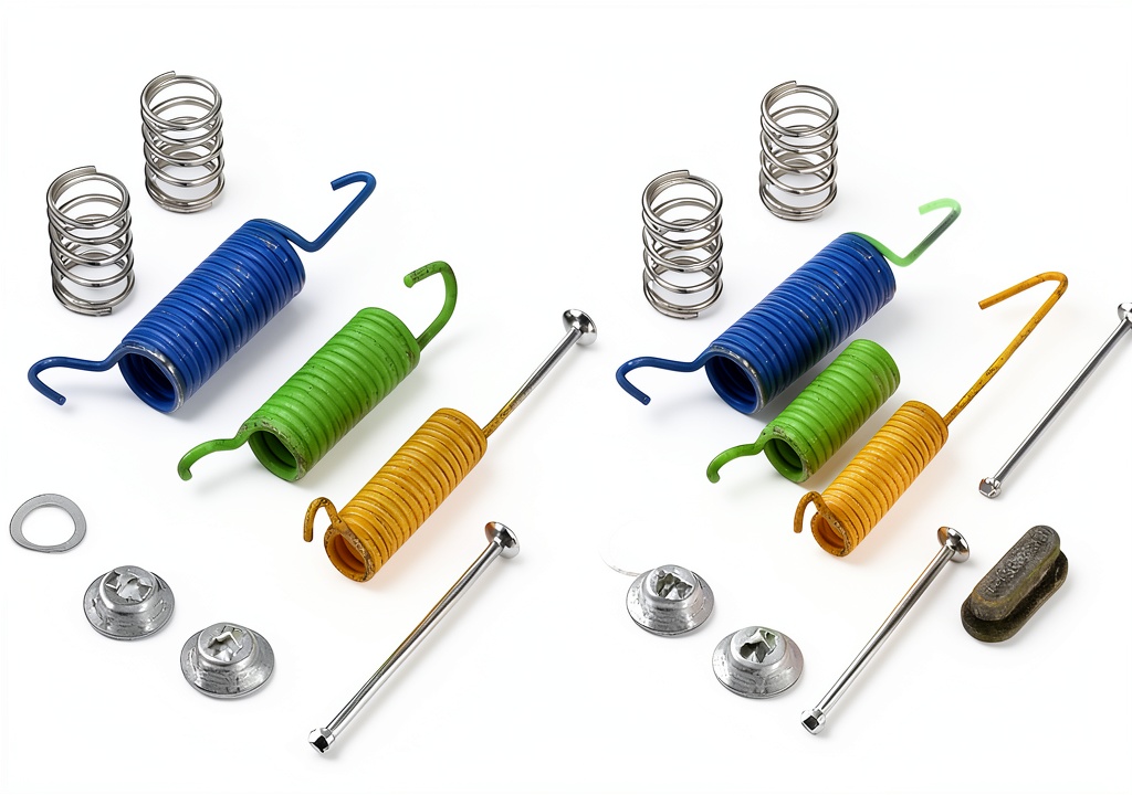 Installing Carlson Hardware Kit Brake Axle Replacement Kit on a wooden garage workbench