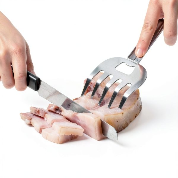 Stainless Steel Pulled Pork Tools Hikiwin 7.2" Shredding Forks 2-Piece-4