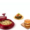 FusionBrands ShredMachine, Red -The Quick, Easy to Use Alternative to Bear Claws Meat Shredder for Pulled Pork, Beef, Chicken, & More - BPA Free Hand Shredder with Easy to Grip Handles, Non-Skid Base-4
