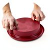 FusionBrands ShredMachine, Red -The Quick, Easy to Use Alternative to Bear Claws Meat Shredder for Pulled Pork, Beef, Chicken, & More - BPA Free Hand Shredder with Easy to Grip Handles, Non-Skid Base-3