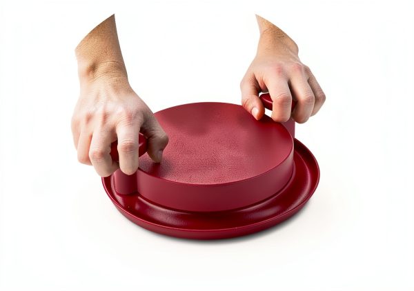 FusionBrands ShredMachine, Red -The Quick, Easy to Use Alternative to Bear Claws Meat Shredder for Pulled Pork, Beef, Chicken, & More - BPA Free Hand Shredder with Easy to Grip Handles, Non-Skid Base-3