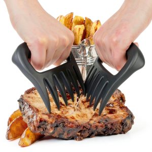 Meat Shredder Claws 2-Piece Black BBQ Tools for Pork, Chicken & Beef-0