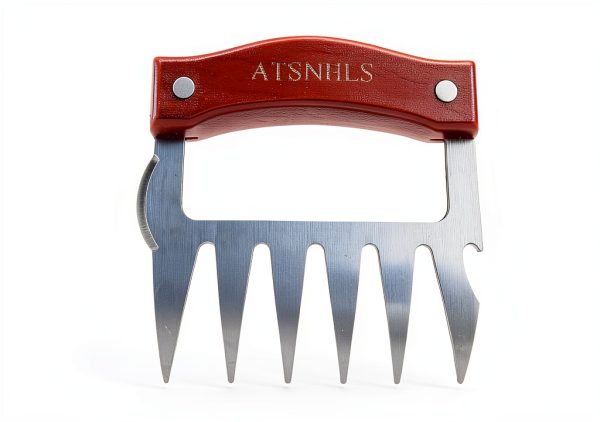 Meat Shredder Claws ATSNHLS BBQ Stainless Steel with Wood Handles-1