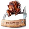 Grill Masters Club steel meat claws BBQ Shredder with Wood Grip-3