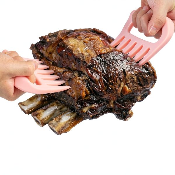 Pink Gifts for Women, Meat Claws for Shredding, Solid Chicken Shredder, BBQ Grilling Gift for Wife Girlfriend Sisters Mom, Kitchen Accessories, Valentines Day-3