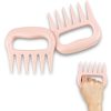 Pink Gifts for Women, Meat Claws for Shredding, Solid Chicken Shredder, BBQ Grilling Gift for Wife Girlfriend Sisters Mom, Kitchen Accessories, Valentines Day-4