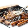 Stainless Steel Grill Clamp Spatula Generic 2in1 10in Clamp for BBQ-3