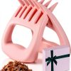 Pink Gifts for Women, Meat Claws for Shredding, Solid Chicken Shredder, BBQ Grilling Gift for Wife Girlfriend Sisters Mom, Kitchen Accessories, Valentines Day-0