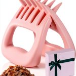 Pink Gifts for Women, Meat Claws for Shredding, Solid Chicken Shredder, BBQ Grilling Gift for Wife Girlfriend Sisters Mom, Kitchen Accessories, Valentines Day-0