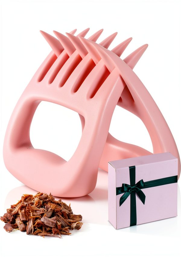 Pink Gifts for Women, Meat Claws for Shredding, Solid Chicken Shredder, BBQ Grilling Gift for Wife Girlfriend Sisters Mom, Kitchen Accessories, Valentines Day-0