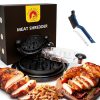 Easy Chicken Shredder Tool with Twist Action - BPA-Free, Large 11", Non-Slip, Dishwasher Safe, Clear Top, Cleaning Brush, Classic Black with Manual. For Meat, Beef, Pork from Tricky Chicken-0