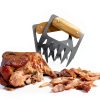 Outset Stainless Steel Meat Shredding Bear Claws With Acacia Wood Handles-5