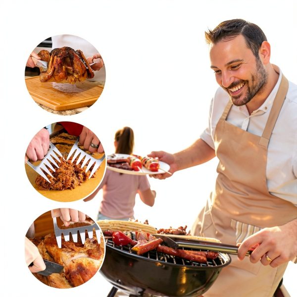 Birthday Gifts for Dad Stainless Steel Meat Shredder Claws SANTAMADE-1