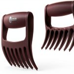 Cave Tools Talon-Tipped Meat Claws for Shredding Pulled Pork, Chicken, Turkey, and Beef- Handling & Carving Food - Barbecue Grill Accessories for Smoker, or Slow Cooker - Merlot-0