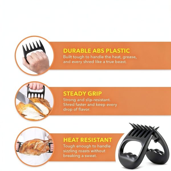 Beast Badge Beast Claws BBQ Claws BPA-Free ABS Plastic Black BR-103-1