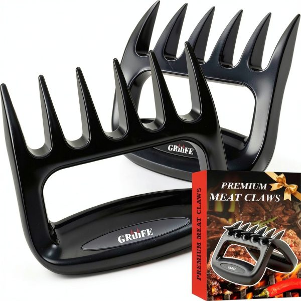Meat Shredder Claws GRILIFE BBQ Tool – Black ABS Bear‑Style-0