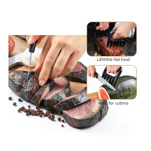 Meat Shredder Claws, Pulled Pork Claws for Meat Shredding, Chicken Shredder Tool Barbecue Accessories Gift for Men, Pack of 2-3