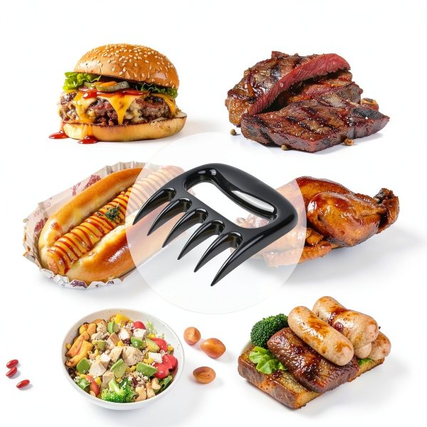 Meat Shredder Claws, Pulled Pork Claws for Meat Shredding, Chicken Shredder Tool Barbecue Accessories Gift for Men, Pack of 2-1
