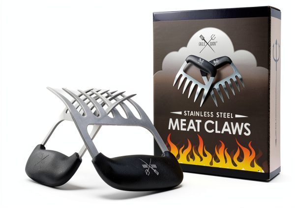 Meat Claws Stainless Steel Ultra‑Sharp Claws – Grill Gods Black Silver-0